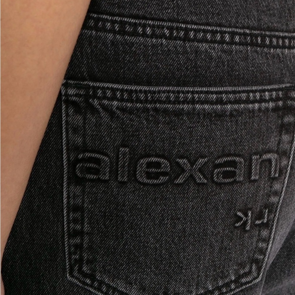 Alexander Wang Black Straight Leg Jeans